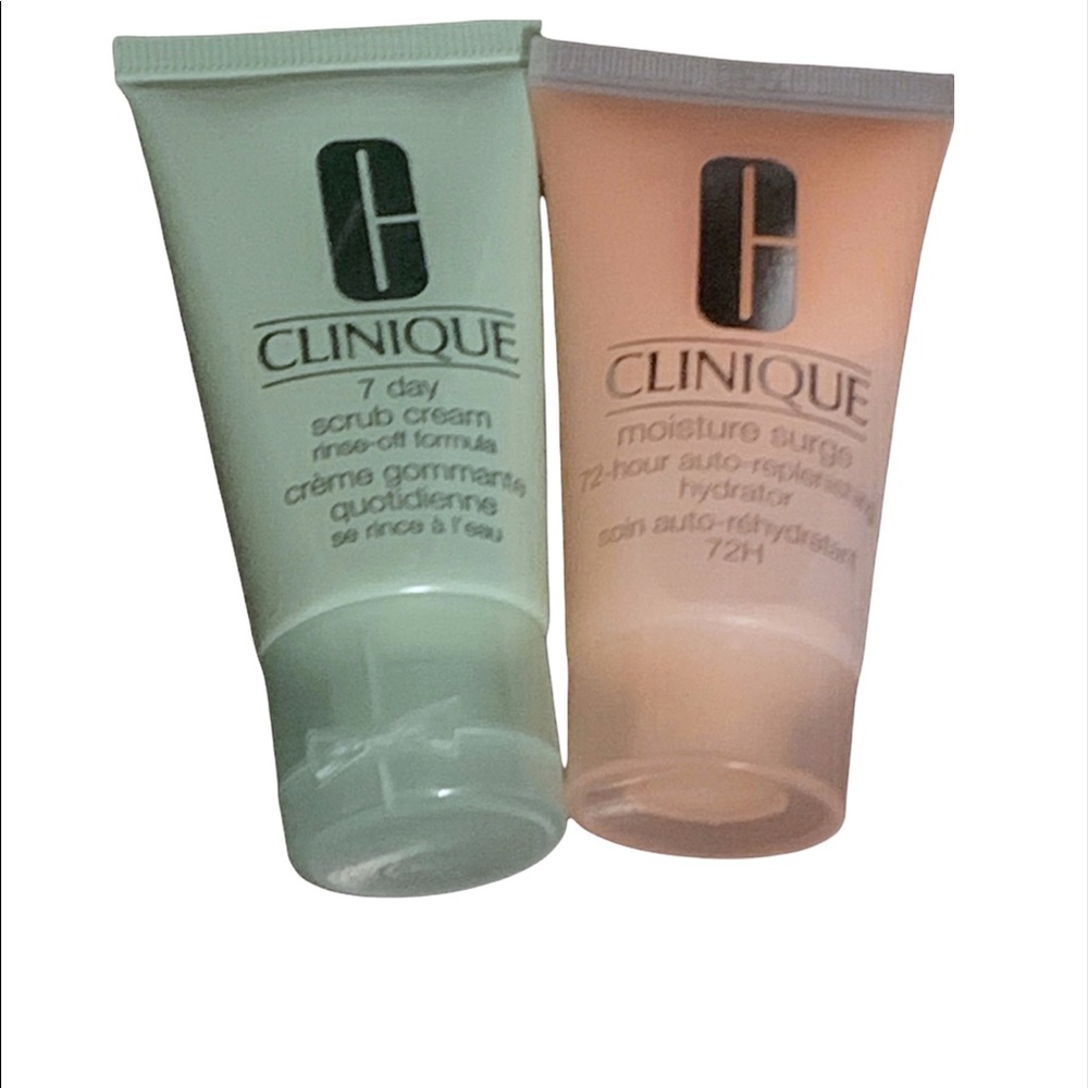 NWT 2 Clinique minis : Moisture surge Hydrator AND 7 day Scrub Cream